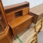 Vintage secretaire in teak, Ophalen, Gebruikt, Vintage