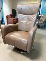 Prominent toscana sta op relax stoel gratis bezorgd, Huis en Inrichting, Fauteuils, Verzenden, Zo goed als nieuw, Leer