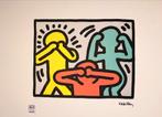 Keith Haring Litho - Gesigneerd & Genummerd /150 - Certifica, Ophalen of Verzenden