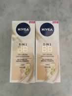 Nivea BB Day Cream / Foundation Light SPF 20 (2x), Gehele gezicht, Beige, Nieuw, Ophalen of Verzenden