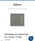 2x Bruynzeel Bestekbak Antaro licht grijs 60cm, Nieuw, Ophalen of Verzenden