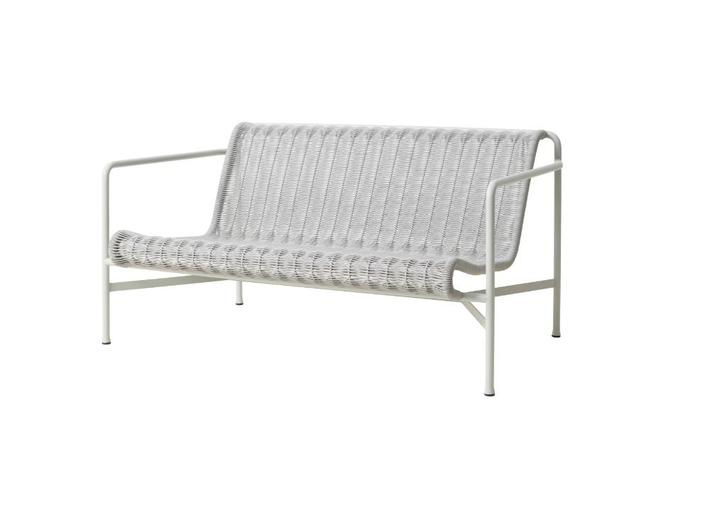 HAY Palissade Cord Lounge 2,5-zitsbank Lichtgrijs €1099 nu, Tuin en Terras, Tuinbanken, Nieuw, Rotan, Ophalen of Verzenden