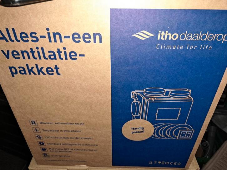 Complete Itho Daalderop CVE-S Eco Fan Set – Nieuw! 2025 m, Doe-het-zelf en Verbouw, Ventilatie en Afzuiging, Nieuw, Ventilator en Afzuiger
