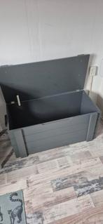 Grijze speelgoed- of dekenkist met soft close, Kinderen en Baby's, Kinderkamer | Commodes en Kasten, Gebruikt, Kast, 75 tot 100 cm