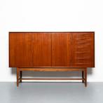 Vintage Deens Dressoir in teakhout, Ophalen, Gebruikt, 150 tot 200 cm, Teakhout