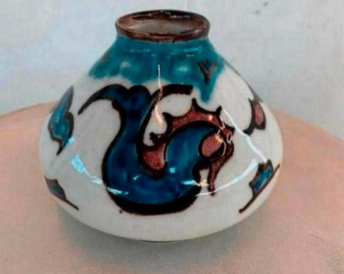 Vaasje twee vroeg Eskaf Huizen Willem Hendrik van Norden pla, Antiek en Kunst, Antiek | Keramiek en Aardewerk, Ophalen of Verzenden