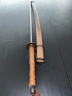 Authentieke Shin-Guntō officierkatana, 1944 + taxatierapport, Verzamelen, Ophalen of Verzenden, Landmacht, Azië, Zwaard of Sabel