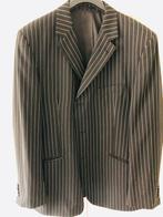 Te koop: heren kostuum, zwart, krijtstreep, maat, Kleding | Heren, Kostuums en Colberts, Ophalen of Verzenden, Zo goed als nieuw