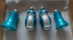 Vintage blauwe kerst ornamenten, Diversen, Kerst, Ophalen of Verzenden, Gebruikt