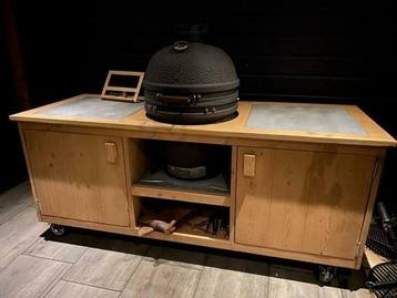 Buitenkeuken XL kamado Joe green egg the bastard grill guru  beschikbaar voor biedingen