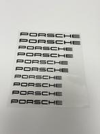 Porsche Sticker Set / Decals Zwart 10x Porsche Logo embleem, Auto diversen, Autostickers, Ophalen of Verzenden, H, H, H