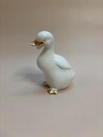 Vintage Keramiek Eendje met Gouden Accenten, Ophalen of Verzenden