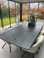 Eettafel Deens ovaal 300x120cm zwart, Huis en Inrichting, Tafels | Eettafels, Ophalen, 100 tot 150 cm, 200 cm of meer, Zo goed als nieuw