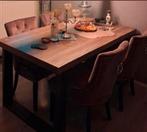 Landelijke Eettafel met 4 stoelen  pronto wonen, Ophalen, 4 tot 6 stoelen