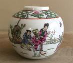 Family verte Chinees gemberpotje gestempeld in goede staat, Verzenden