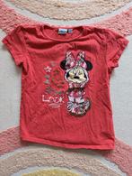 Disney minnie mouse t shirt rood maat 122-128, Meisje, Ophalen of Verzenden, Disney, Zo goed als nieuw