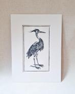 Ets Reiger met passe partout 30x40 cm, Minder dan 50 cm, Oorspronkelijke maker, Nieuw, Ophalen of Verzenden