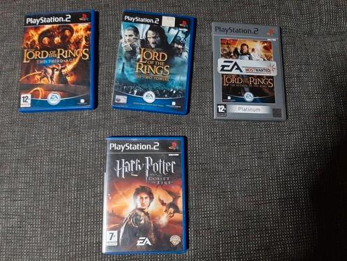 Lord of the rings 3x en harry porter vuurbeker playstation 2, Spelcomputers en Games, Games | Sony PlayStation 2, Gebruikt, Avontuur en Actie
