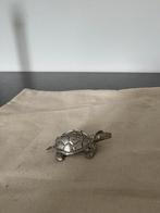 Vintage zilverkleurig metalen schildpad – decoratief, Ophalen of Verzenden