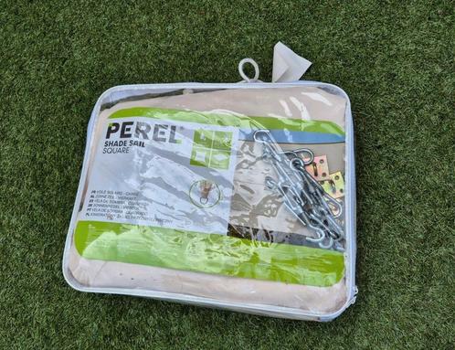 Schaduwdoek 5x5m – compleet – met vlek, verder perfect!, Tuin en Terras, Schaduwdoeken, Gebruikt, Ophalen of Verzenden