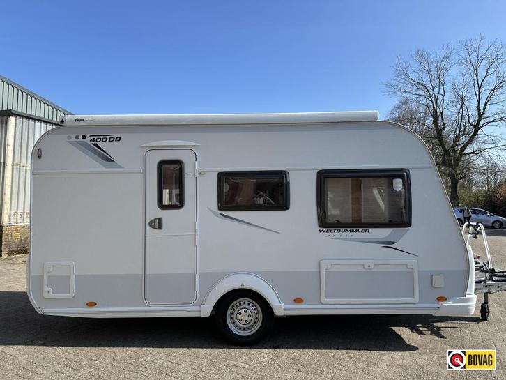 TEC Weltbummler Aktiv 400 DB VAST BED+ CASSETTE LUIFEL, Caravans en Kamperen, Caravans, Bedrijf, 1000 - 1250 kg, Treinzit, T.E.C.