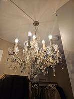Antieke Kroonluchter met Kristal, Huis en Inrichting, Lampen | Kroonluchters, Ophalen, Gebruikt, Glas, Antiek