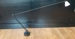 Plafondlamp zwart/wit, metaal/glas. Halogeen.230V.Als nieuw, Ophalen, Zo goed als nieuw, Glas, Modern