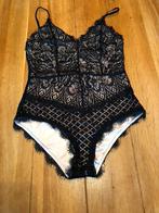 Zwarte kanten Vera & Lucy body, maat M, Maat 38/40 (M), Verzenden, Zo goed als nieuw, Zonder mouw