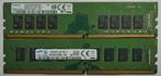 16GB DDR4 2x8GB PC4-17000 2133MHz Samsung Desktop 1649 1606, 2133MHz, Gebruikt, Verzenden, DDR4