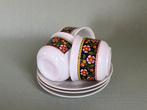 Retro vintage koffiekopjes en schotels, Huis en Inrichting, Keuken | Servies, Ophalen of Verzenden, Zo goed als nieuw, Overige stijlen