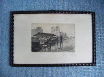 ETS, PARIJS, BOEKENSTALLETJE  NOTRE DAME, 1927 beschikbaar voor biedingen
