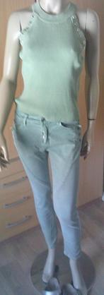 Melly&Co groene stretch spijkerbroek maat 36, Verzenden, Gedragen, Overige kleuren, W28 - W29 (confectie 36)