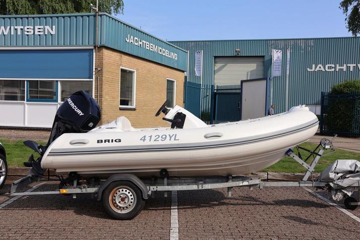 Brig EAGLE 380 Met 50 PK Mercury En Trailer, Watersport en Boten, Rubberboten, Gebruikt, Overige merken, Minder dan 70 pk, Benzine
