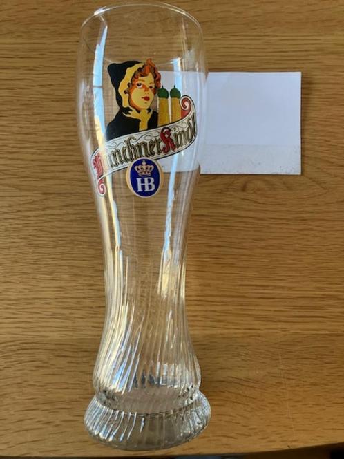 Bierglas Münchner kindl perfecte conditie (MB021), Verzamelen, Biermerken, Zo goed als nieuw, Glas of Glazen, Overige merken, Ophalen of Verzenden