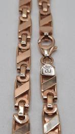 gouden platte koningsketting 14kt, Www.bredajuwelier.nl, Nieuw, Ophalen of Verzenden, Www.bredajuwelier.nl