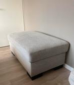 Grote grijze hocker veel opbergruimte, Ophalen, Zo goed als nieuw, Rechthoekig