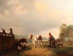 Mooi olieverfpaneel uit 1844, Ophalen of Verzenden