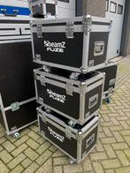 3 x flightcase Beamz Fuze movingheads kabelkistje, Flightcase, Gebruikt, Ophalen