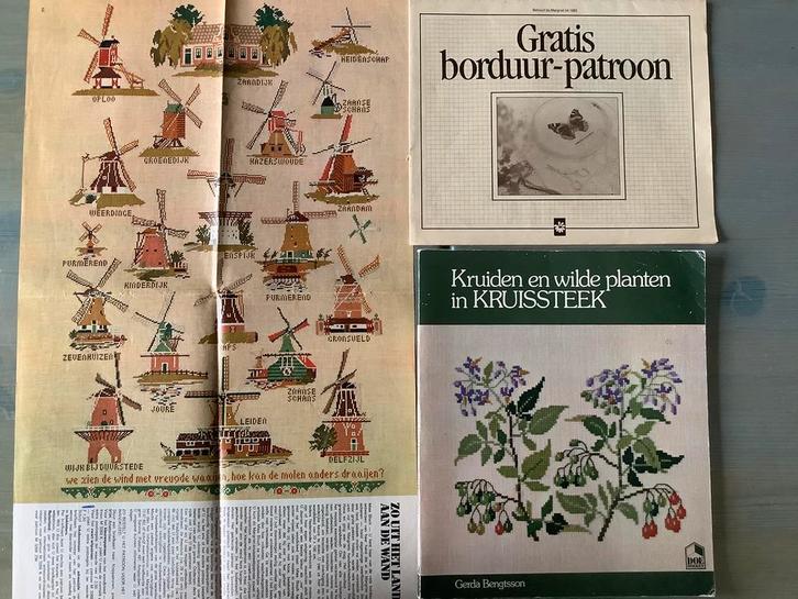 Leuke verzameling borduurpatronen kruissteek, Hobby en Vrije tijd, Borduren en Borduurmachines, Gebruikt, Patroon, Handborduren