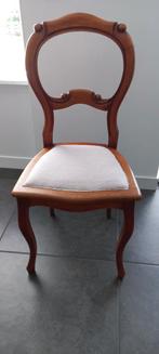 Biedermeier Stoel - Houten Frame, Stoffen Zitting, Antiek en Kunst, Ophalen