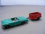 Mercedes 280SL  met aanhanger Tuf Toys Lone star 1/86, Ophalen of Verzenden, Gebruikt, Auto