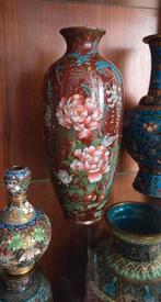 Antieke Cloisonné vaas 26 cm, Antiek en Kunst, Ophalen of Verzenden