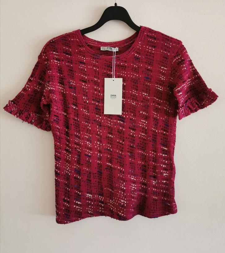 ZARA top mt. S, Kleding | Dames, Tops, Nieuw, Maat 36 (S), Overige kleuren, Korte mouw, Verzenden