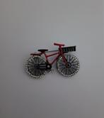 Broche fiets met mandje, Verzenden, Nieuw, Zilver