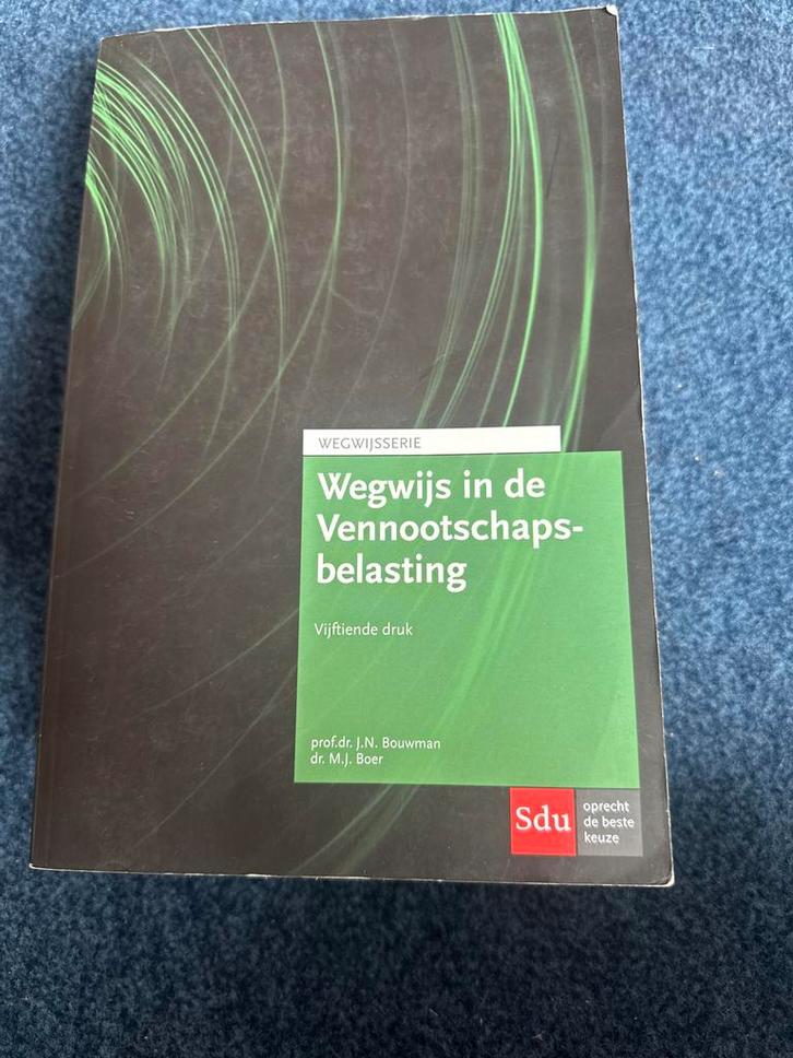 Vennootschapsbelasting - Bouwman & Boer, Boeken, Studieboeken en Cursussen, Gelezen, WO, Gamma, Ophalen of Verzenden