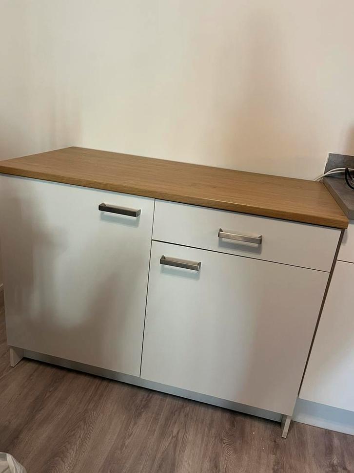 Keukenblokje wit, Huis en Inrichting, Keuken | Keukenelementen, Zo goed als nieuw, Minder dan 100 cm, 50 tot 100 cm, 25 tot 50 cm
