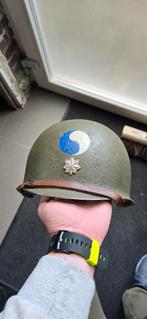 29th Infantry Div. Helm - WOII US Army, Ophalen of Verzenden, Landmacht, Amerika, Helm of Baret