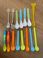 13x plastic babylepels en Lief metalen vork en lepel, Ophalen of Verzenden, Zo goed als nieuw, Overige typen