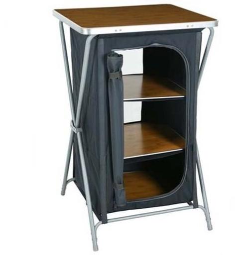 Opvouwbare campingkast Afmetingen: 53 x 60 x 97 cm, Caravans en Kamperen, Kampeermeubelen, Nieuw, Campingkast, Ophalen of Verzenden