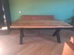 Mangohouten eettafel 200x100, Huis en Inrichting, Tafels | Eettafels, Ophalen, Gebruikt, 200 cm of meer, Vijf personen of meer